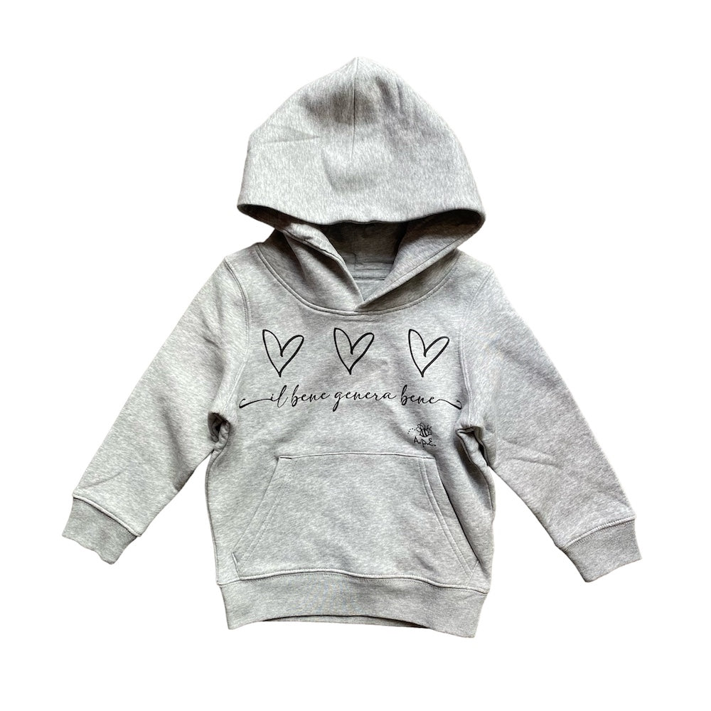 CHILDREN'S HOODED SWEATSHIRT "GOOD BECOMES GOOD"