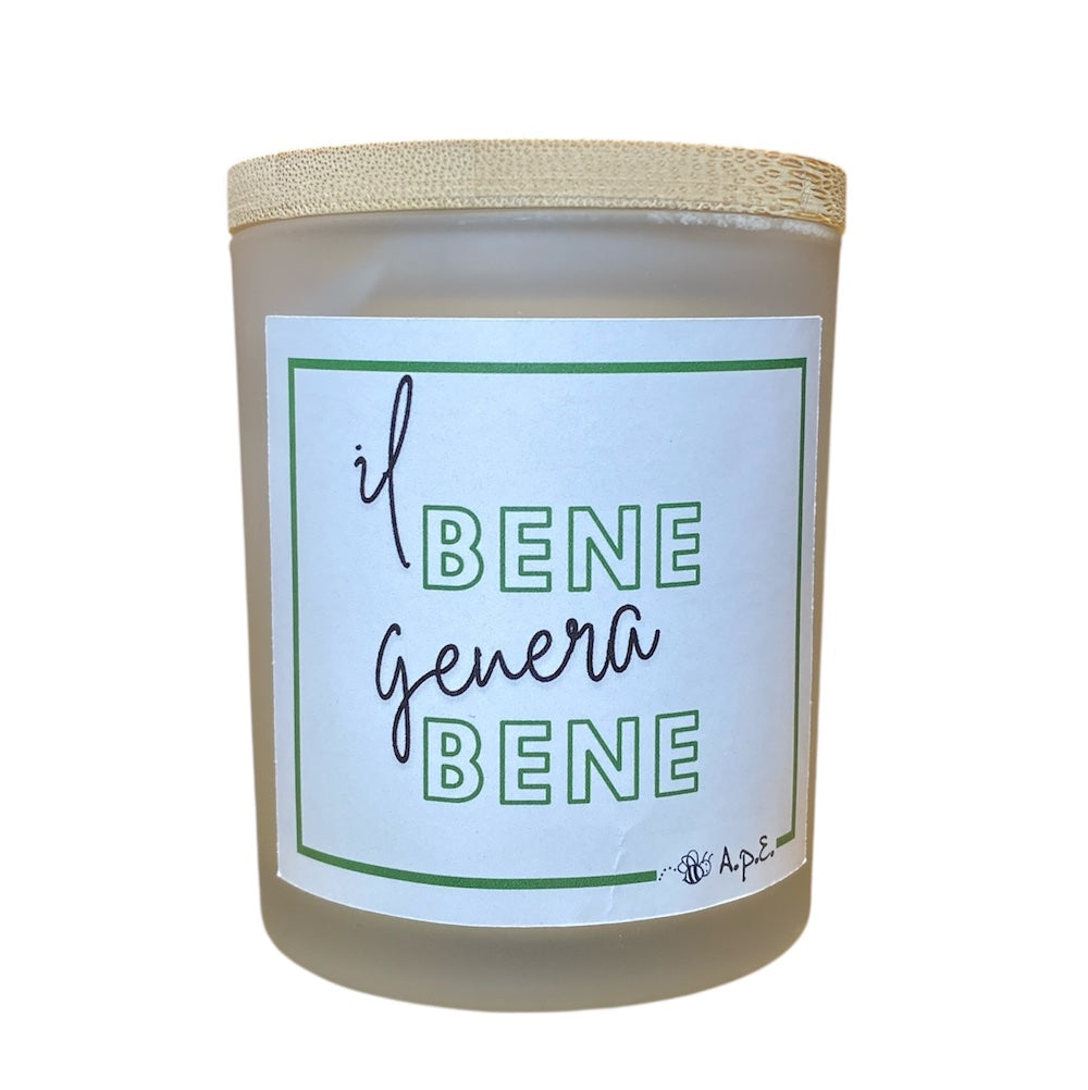 Candela Profumata Il Bene Genera Bene - Tappo Bambù