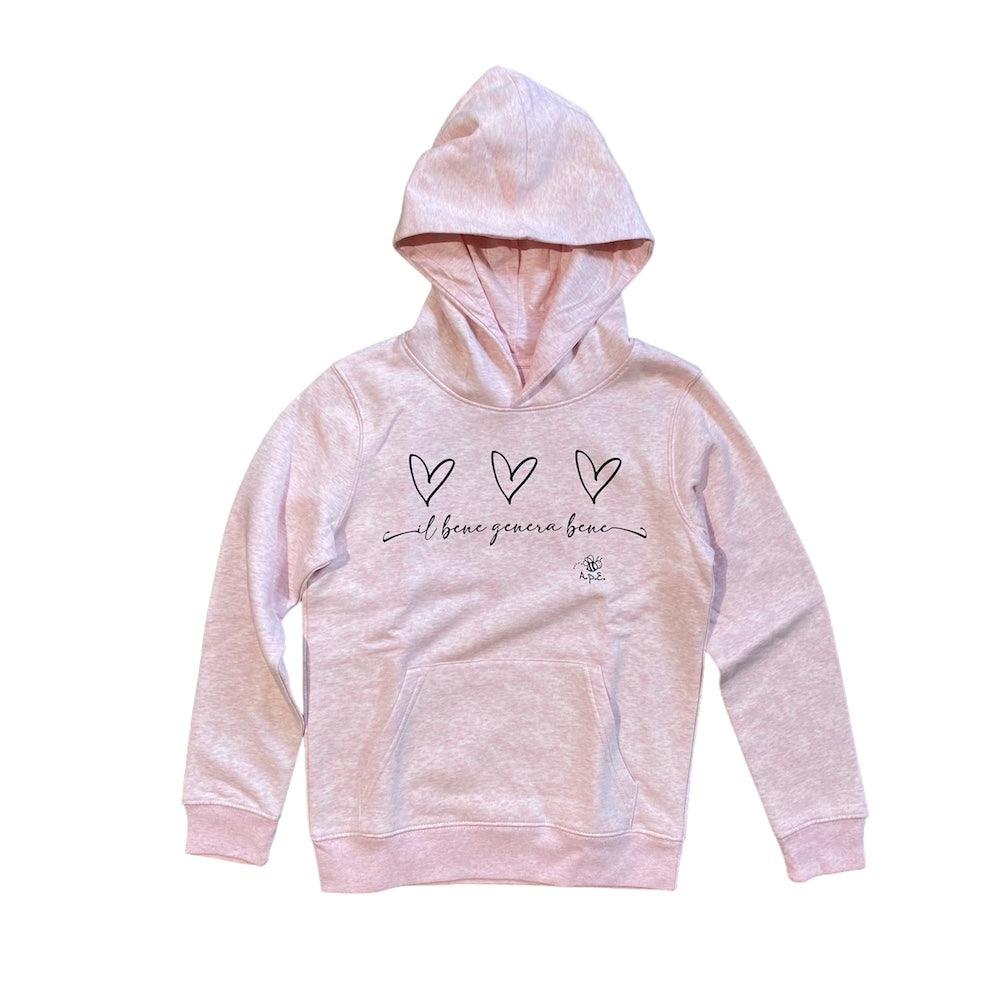 CHILDREN'S HOODED SWEATSHIRT "GOOD BECOMES GOOD"