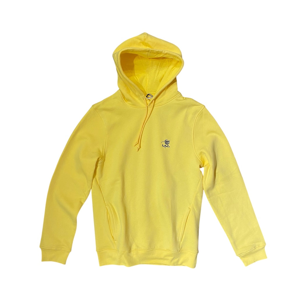 "YELLOW" HOODIE with embroidered logo