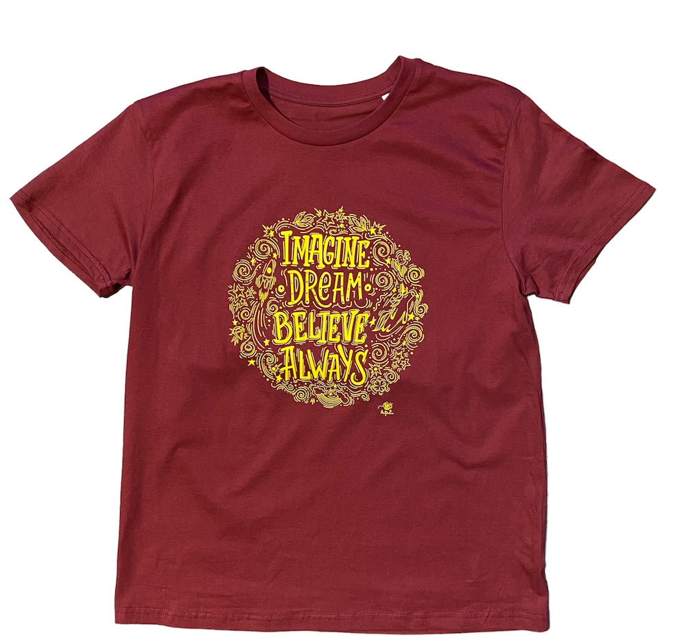 MAGLIETTA BAMBINO "IMAGINE-DREAM-BELIEVE-ALWAYS"