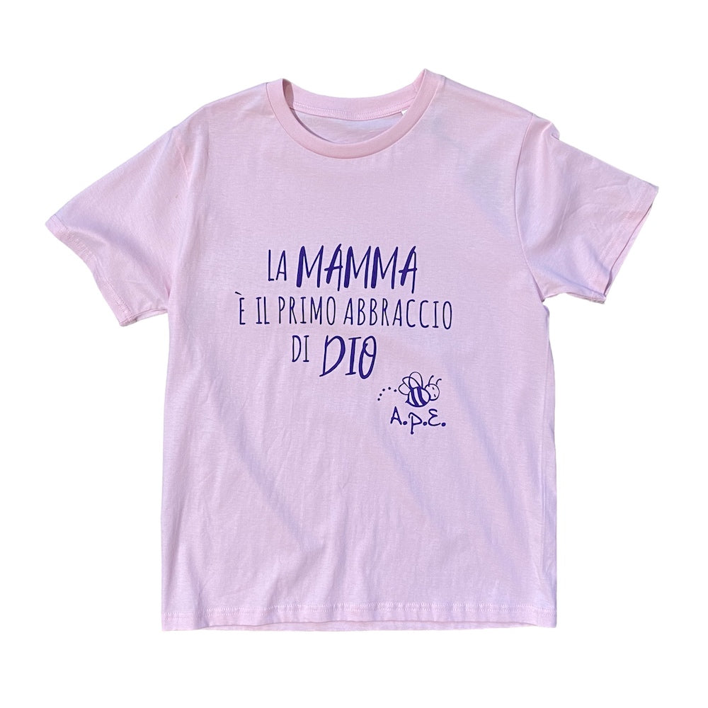 MAGLIETTA "LA MAMMA E' IL PRIMO ABBRACCIO DI DIO"