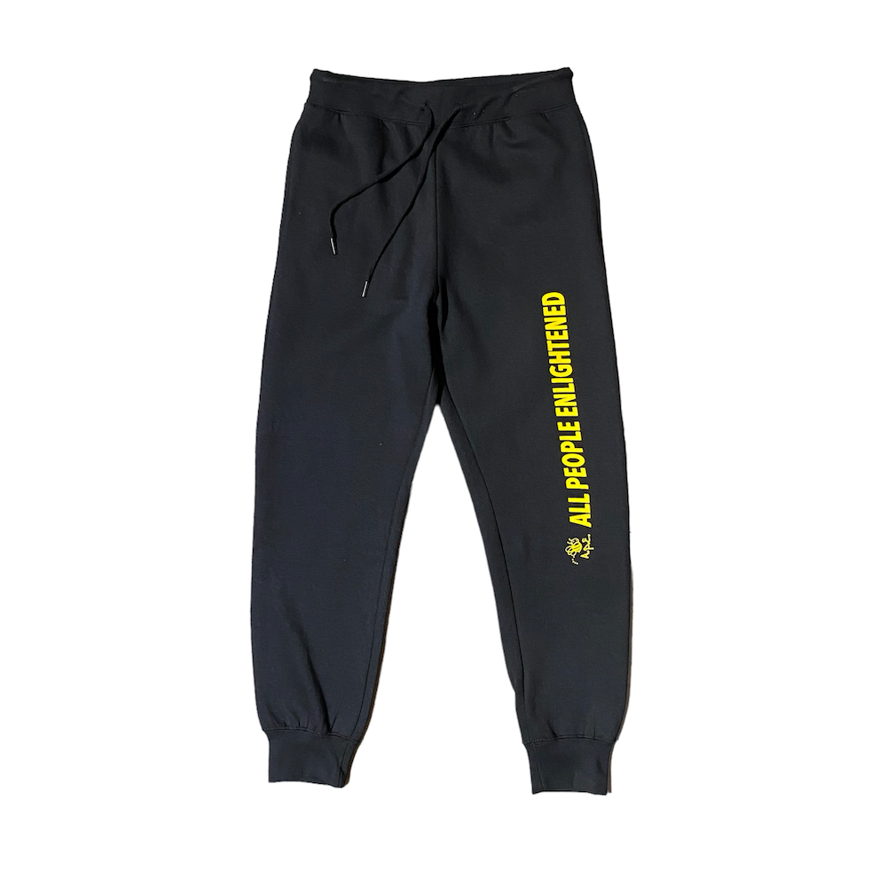 "ALL PEOPLE ENLIGHTENED" SWEATPANTS