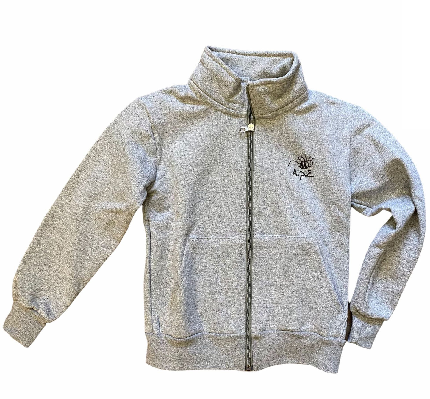 CHILDREN'S ZIP-UP SWEATSHIRT WITH PRINTED LOGO