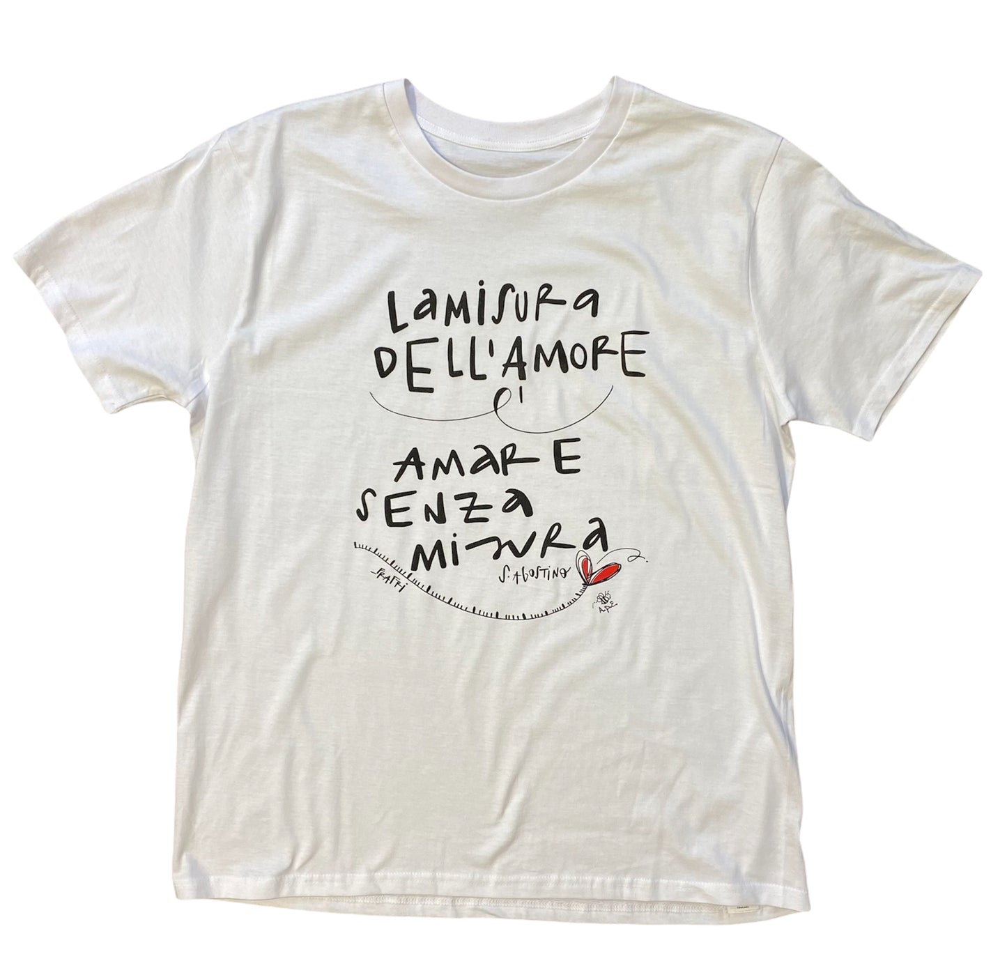 MAGLIETTA "LA MISURA DELL'AMORE E' AMARE SENZA MISURA"