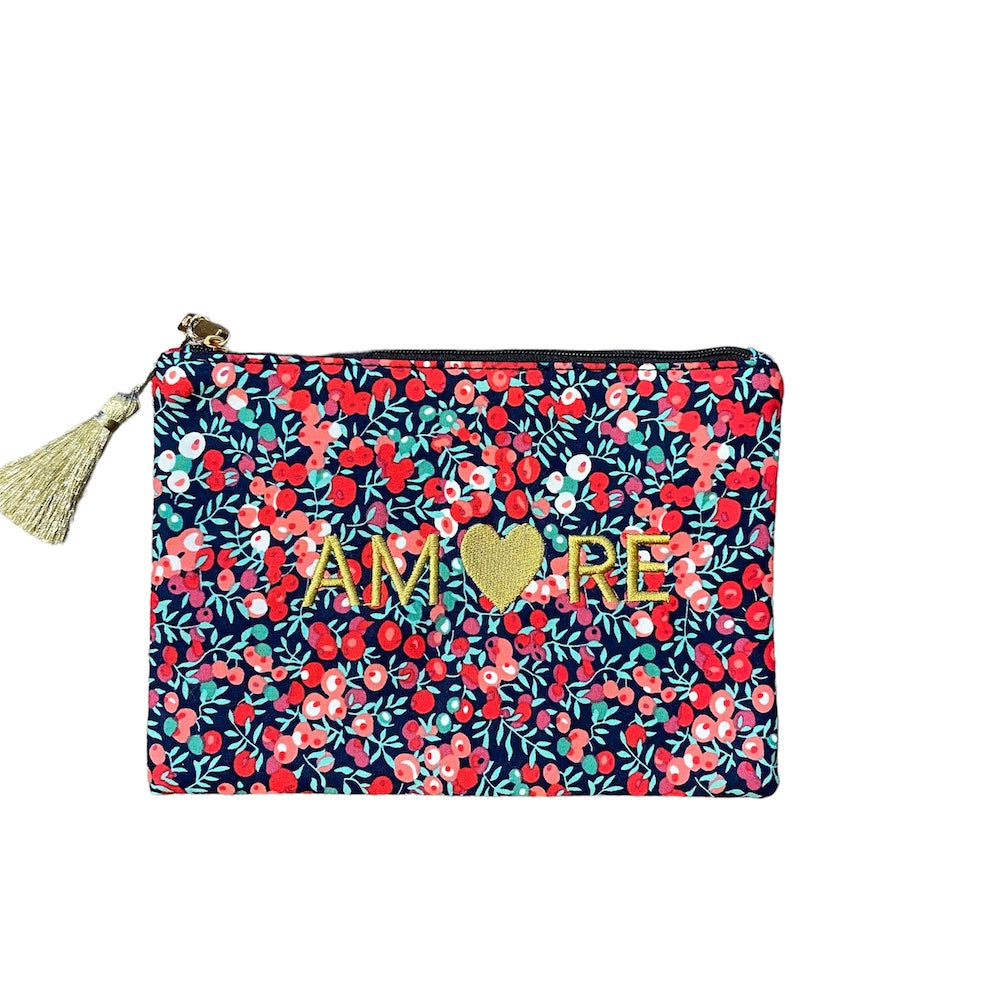 EMBROIDERED POUCH