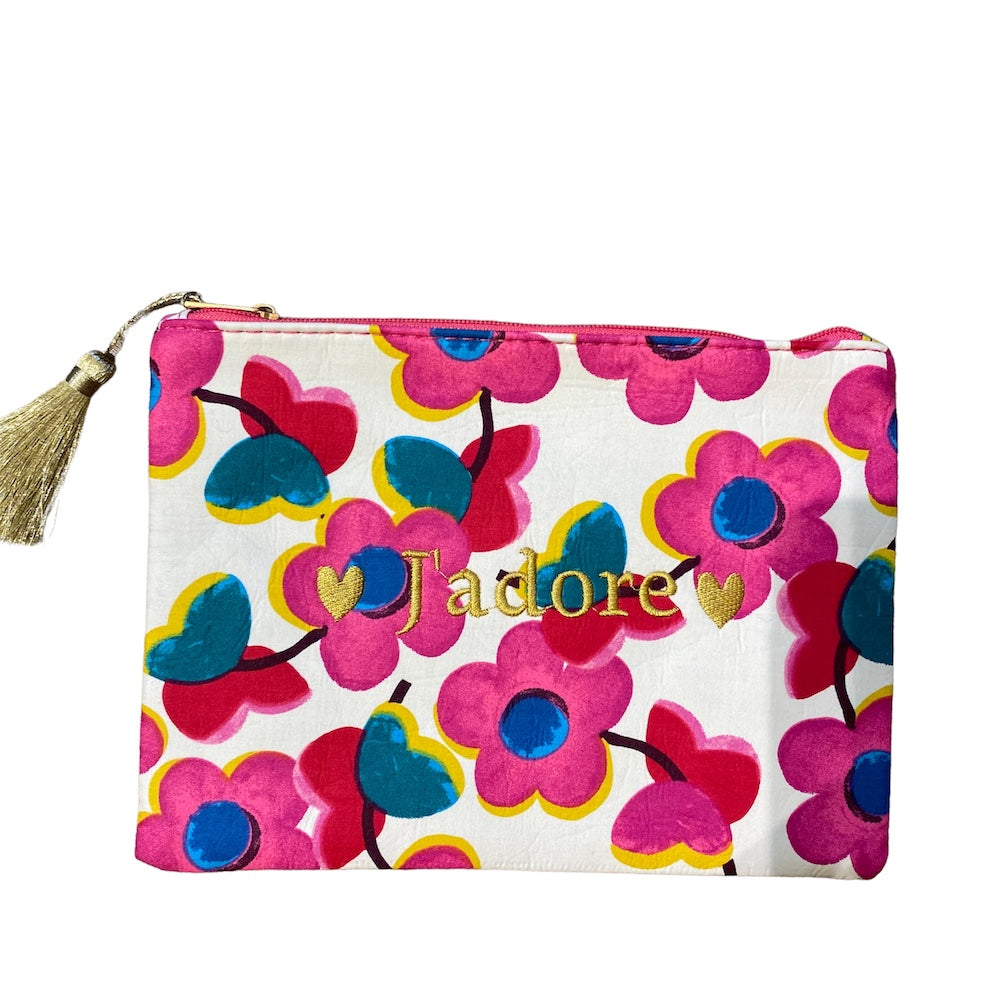 EMBROIDERED POUCH