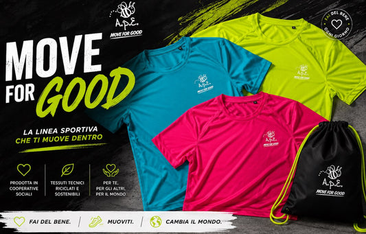 APE Move for Good: nasce la linea sportiva sostenibile di A.p.E. Social Wear