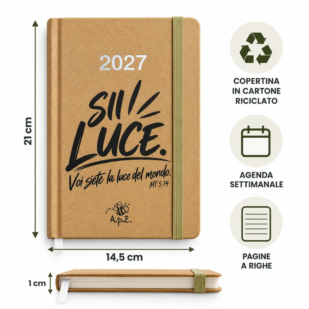 Agenda settimanale 2027 “Sii luce” – Voi siete la luce del mondo