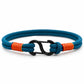Bracciale uomo Infinito in nylon intrecciato blu
