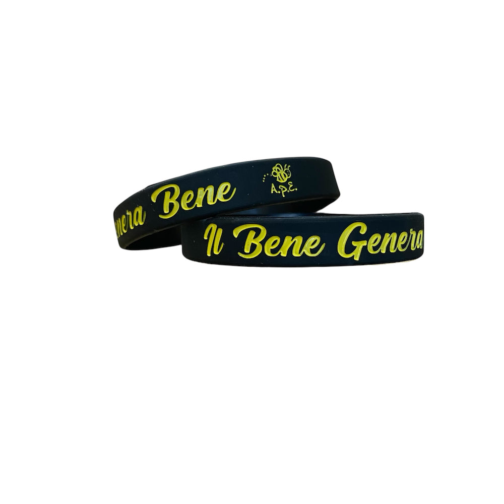 BRACCIALETTO INCISO E STAMPATO "IL BENE GENERA BENE"