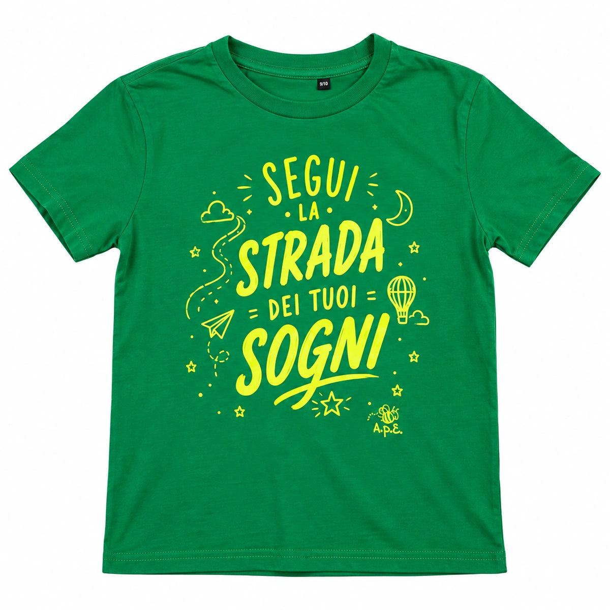 MAGLIETTA BAMBINO "SEGUI LA STRADA DEI TUOI SOGNI"