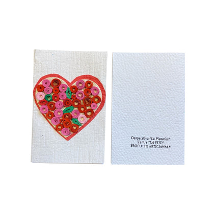 BIGLIETTO LOVE IN CARTA RICICLATA