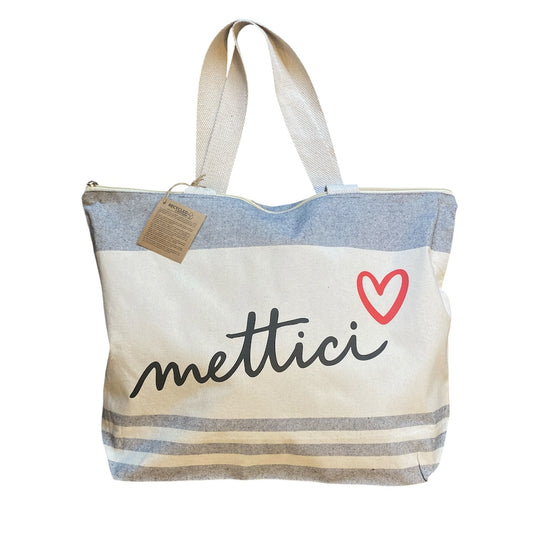 Borsa Mare "Mettici Cuore" in Cotone Riciclato
