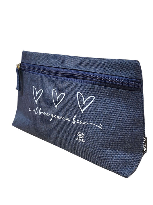 Beauty Case "Il Bene Genera Bene" in RPET - Plastica Riciclata