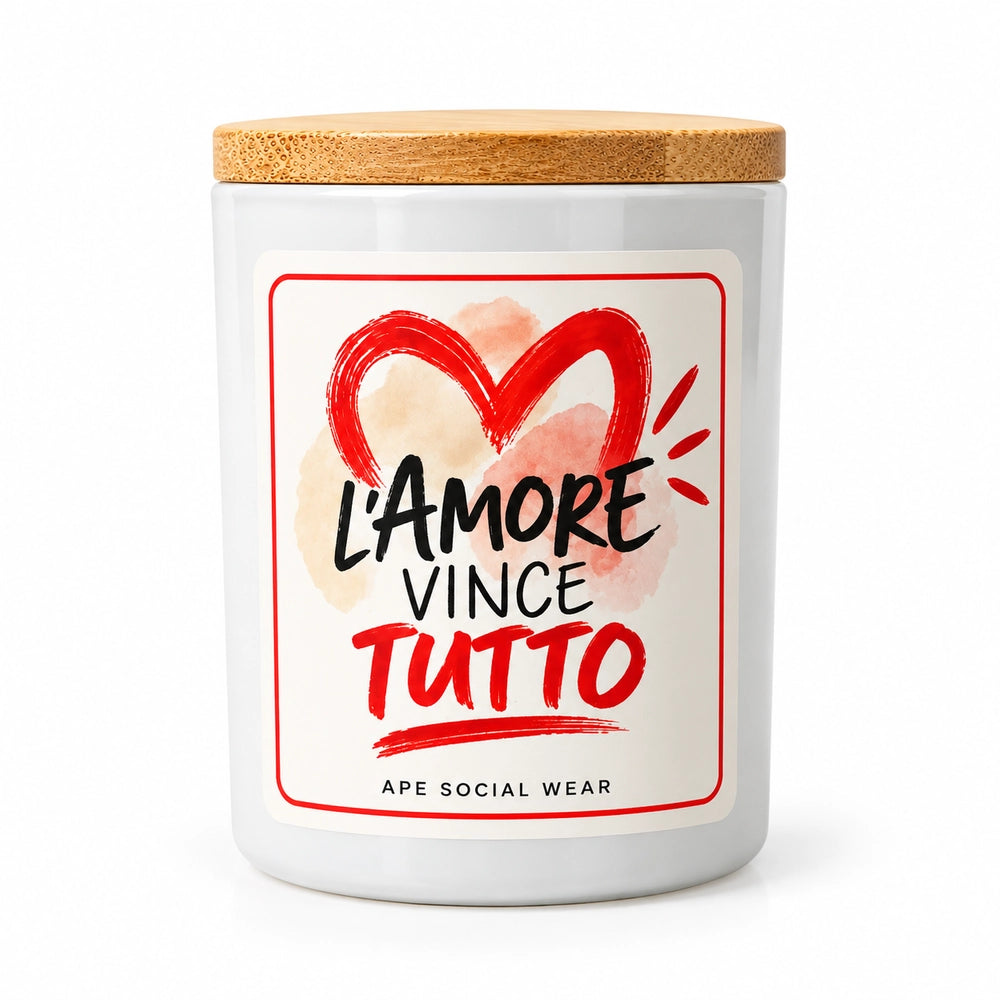 Candela profumata «L’amore vince tutto»