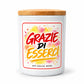 Candela profumata «Grazie di esserci»