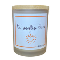 Candela Profumata Ti Voglio Bene - Tappo Bambù