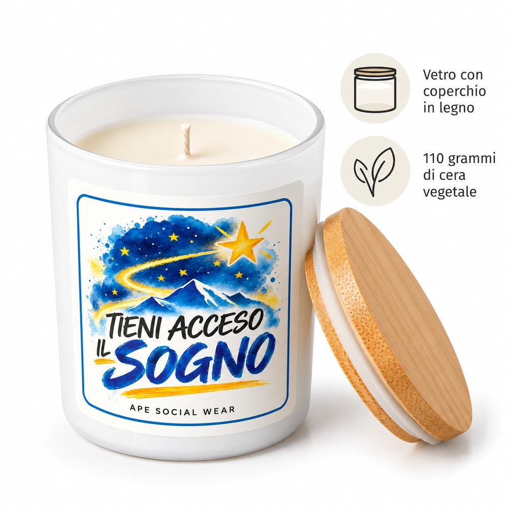Candela profumata «Tieni acceso il sogno»