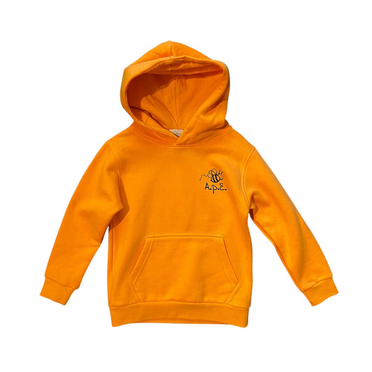 CHILDREN'S HOODED SWEATSHIRT orange and logo