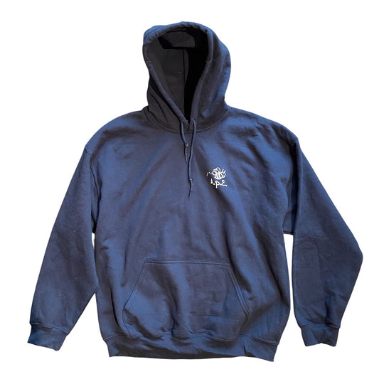 Dark blue HOODED SWEATSHIRT with POCKET