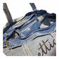 Maxi Bag in Jeans Riciclato "METTICI CUORE"
