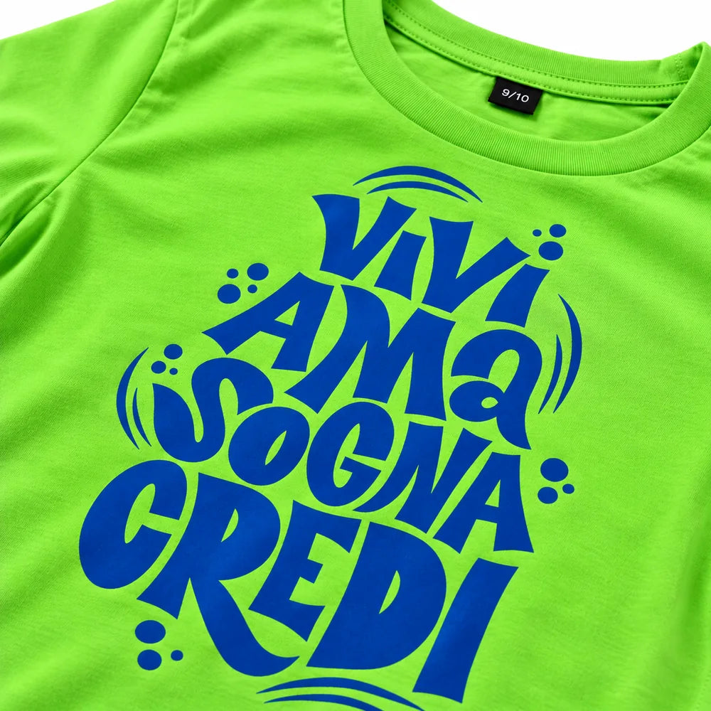 MAGLIETTA BAMBINO "VIVI AMA SOGNA CREDI"