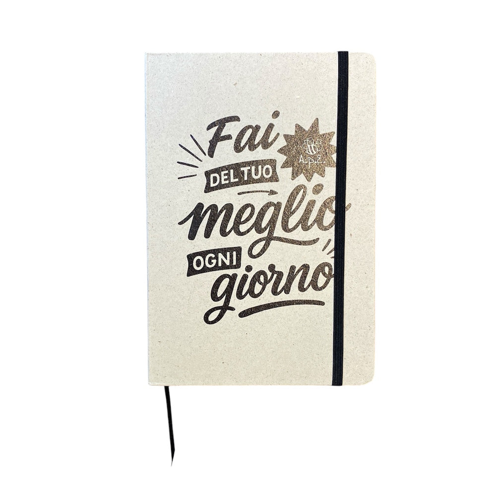 Block notes carta d'erba "Fai del tuo meglio"