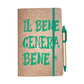 Set Taccuino e Penna "Il Bene Genera Bene" in Cartone Riciclato