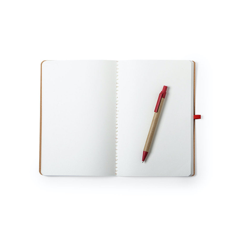 Set Taccuino e Penna "Il Bene Genera Bene" in Cartone Riciclato