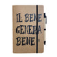 Set Taccuino e Penna "Il Bene Genera Bene" in Cartone Riciclato