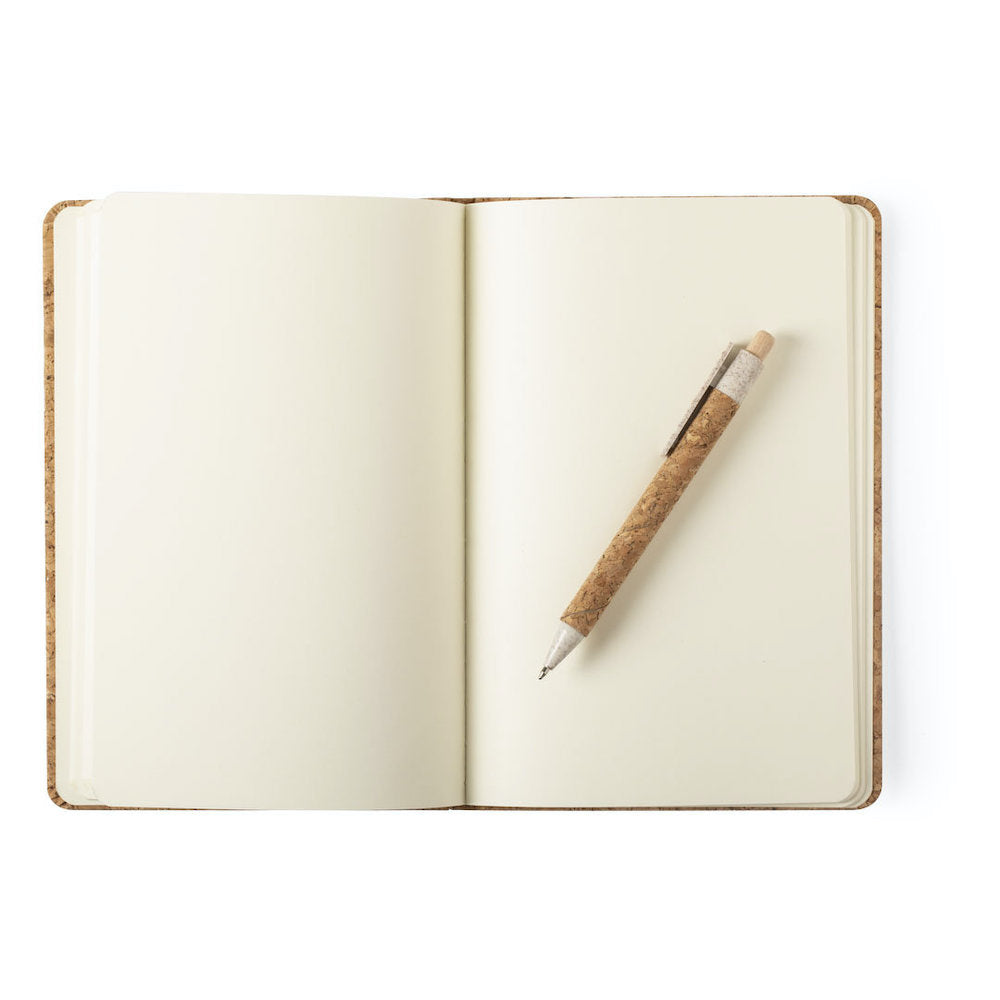 Set Quaderno e Penna in Sughero "Fai del Tuo Meglio Ogni Giorno"