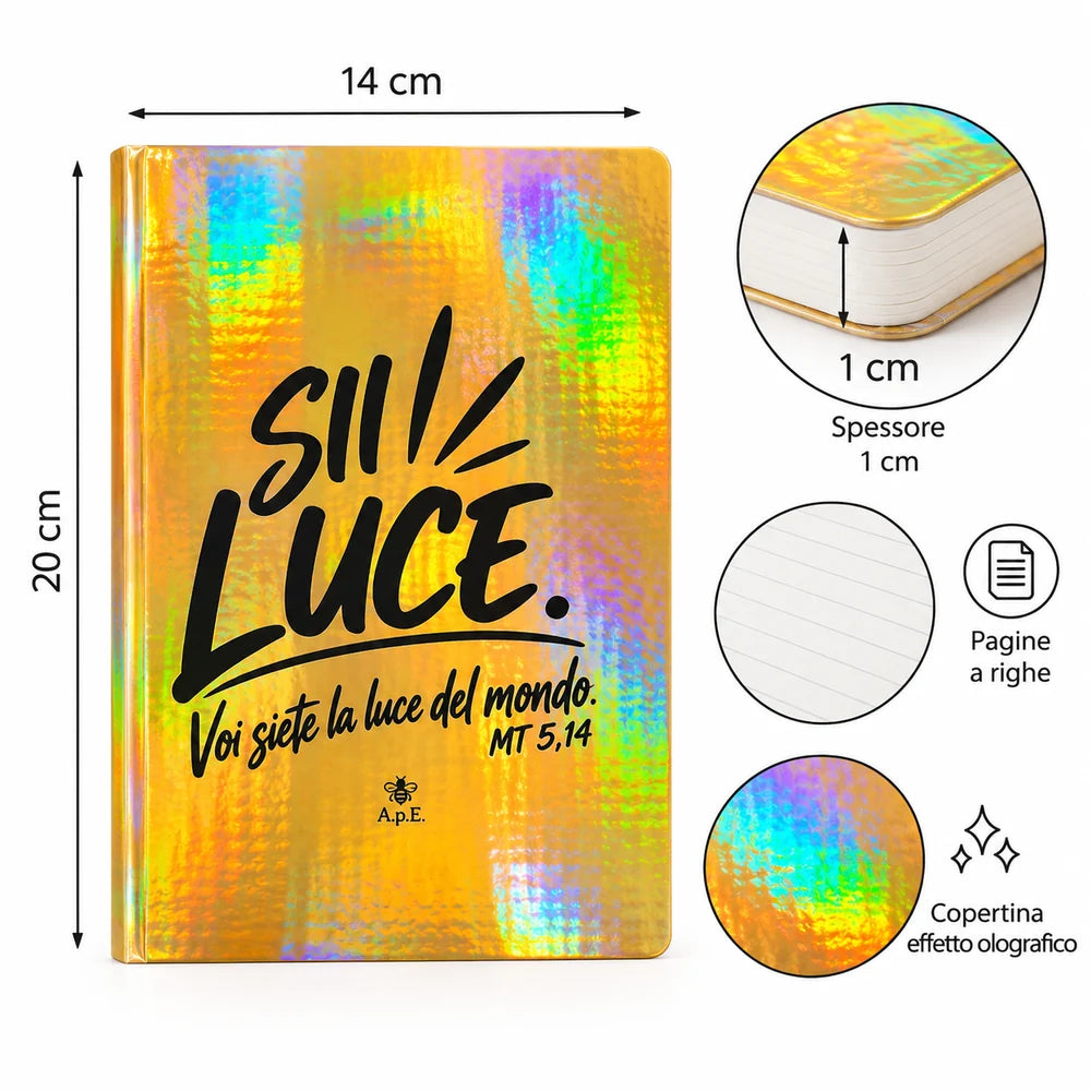 Quaderno “Voi siete la luce del mondo” – 64 pagine a righe