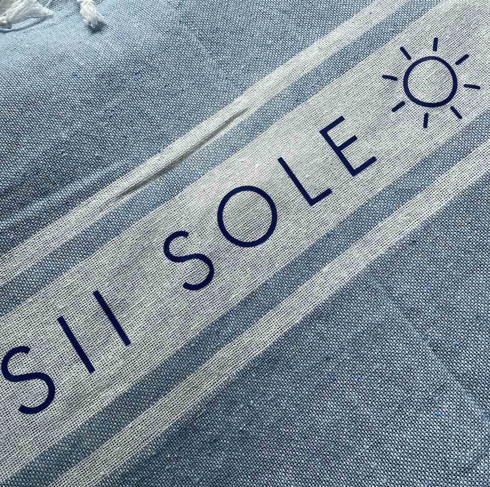 Sacca Pareo 2 in 1 – "Sii Sole" in Cotone Riciclato