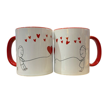 CUP "THE RED THREAD BINDS HEARTS DESTINED TO MEET"