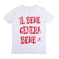 maglietta solidale il bene genera bene bianca